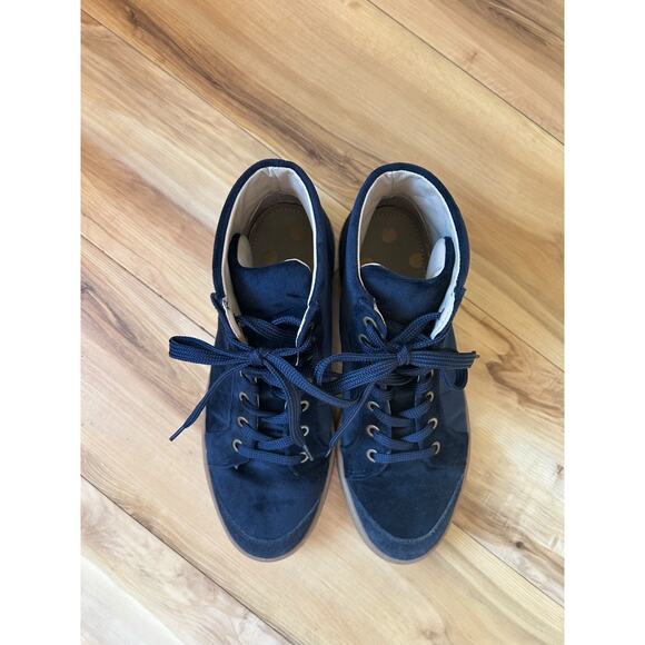 Boden Emma Velvet Suede High Top Sneakers Womens Size 40EU 9.5US EUC - Picture 2 of 4